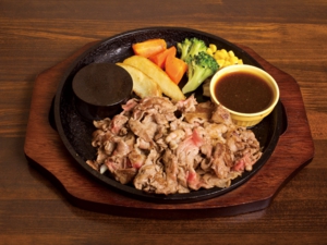 国産牛スライス肉てっぱん焼きランチ